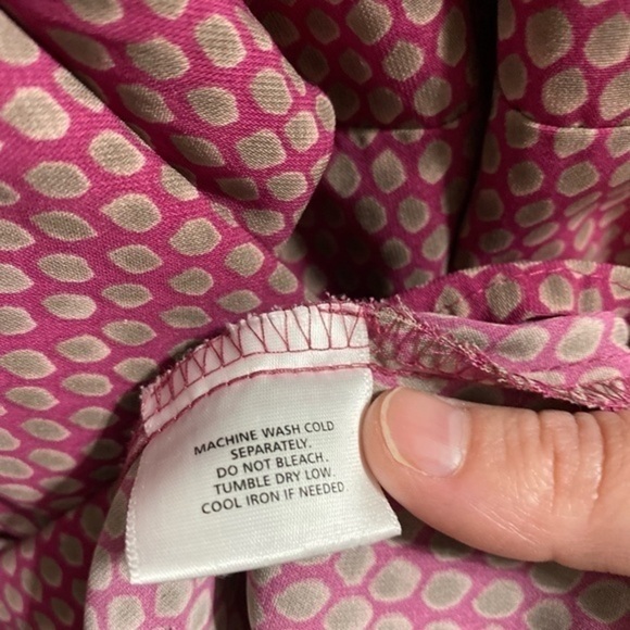 APOSTROPHE WOMAN BLOUSE Mauve POLKA DOT - Picture 4 of 6